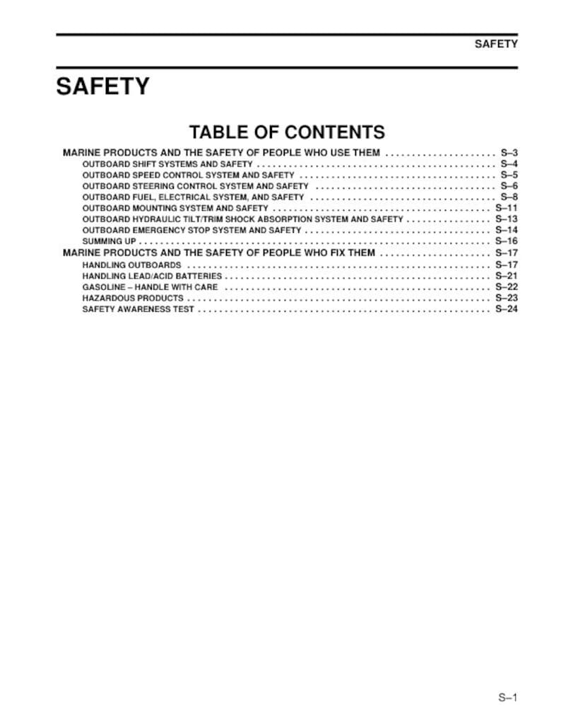 Evinrude ETEC 115-200 Service Manual service manual preview page 9
