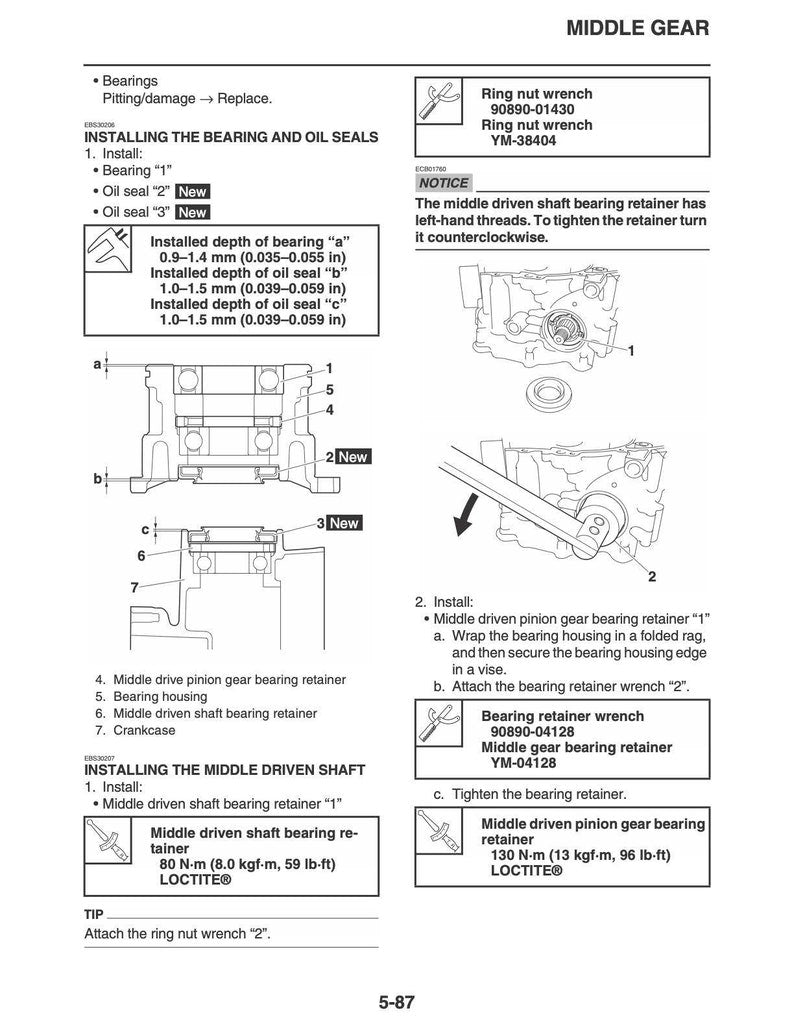 Yamaha Grizzly Hunter SE XT-R 700 Service Manual service manual preview page 5