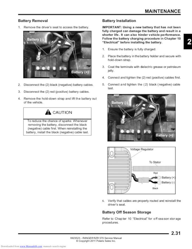 Polaris RZR 170 Service Manual service manual preview page 9