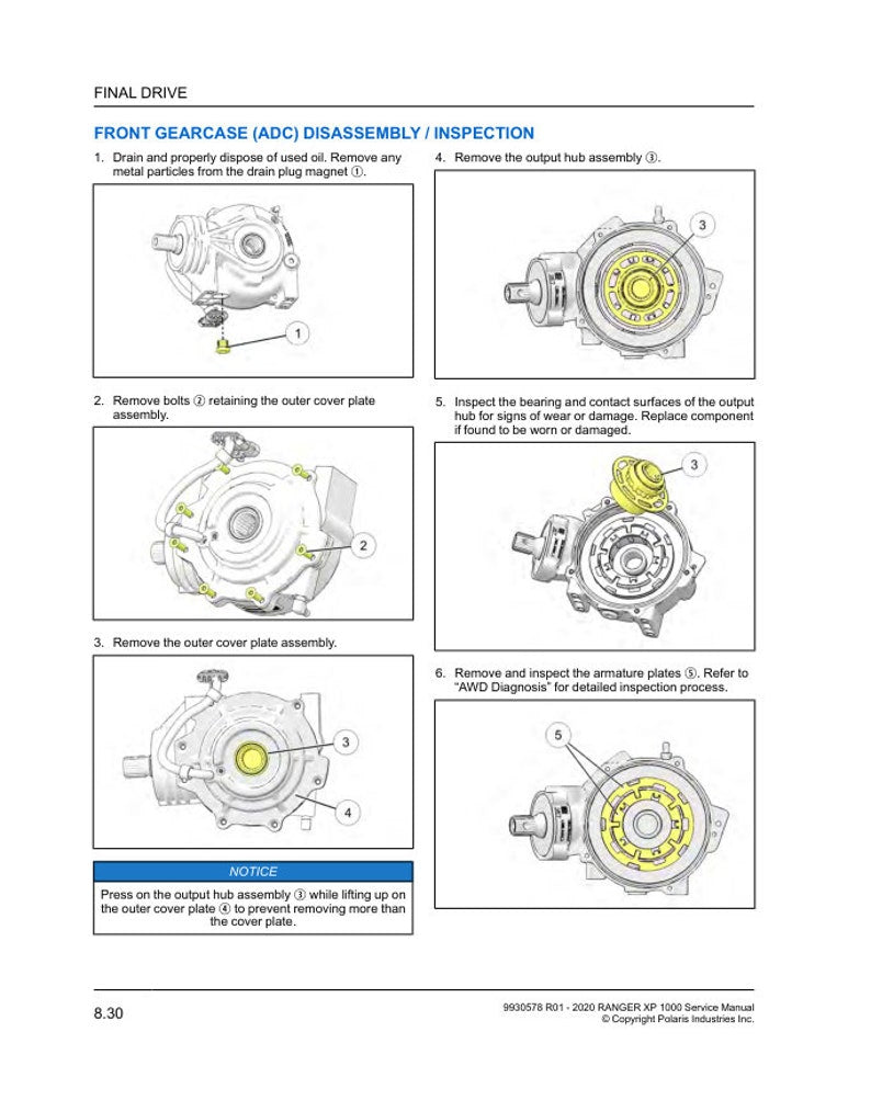 Polaris Ranger XP 1000 Service Manual service manual preview page 9