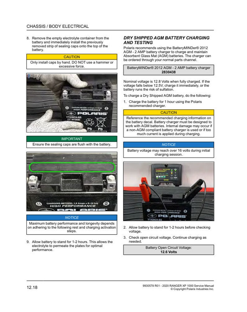 Polaris Ranger XP 1000 Service Manual service manual preview page 10