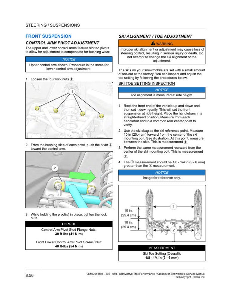 2021-2025 Polaris MATRYX Indy Switchback XCR 650 850 Service Manual service manual preview page 13