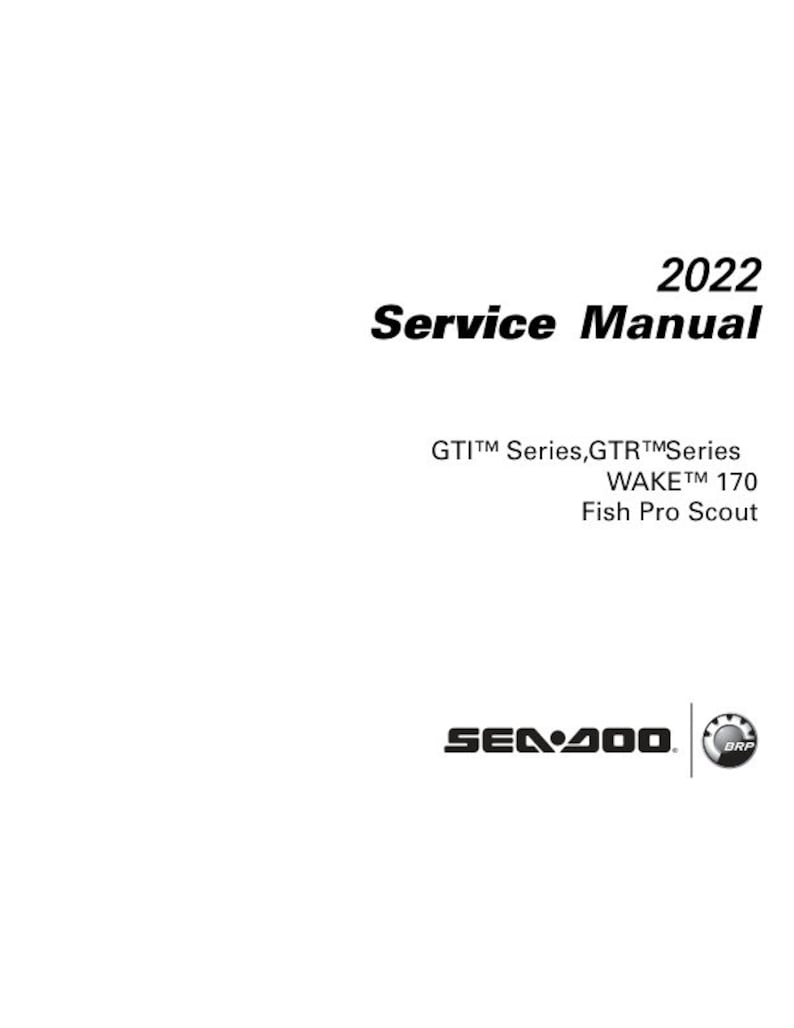 Seadoo GTI GTR Service Manual service manual preview page 2