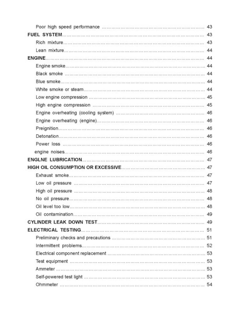 HiSun HS700 HS600 HS500 Service Manual service manual preview page 3