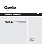 Genie TZ 34 20 Boom Lift Service Manual service manual preview page 2