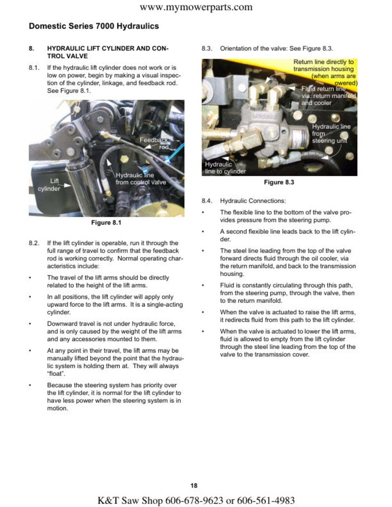 Cub Cadet Domestic 7000 Tractor Service Manual service manual preview page 7