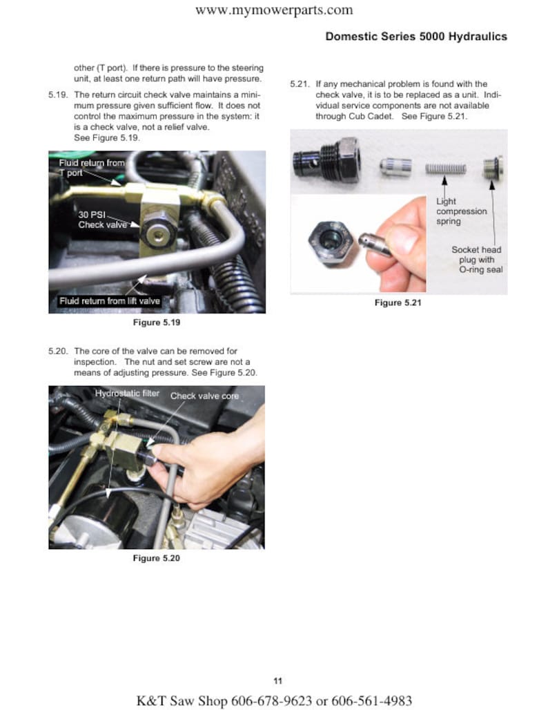 Cub Cadet Domestic 5000 Tractor Service Manual service manual preview page 5