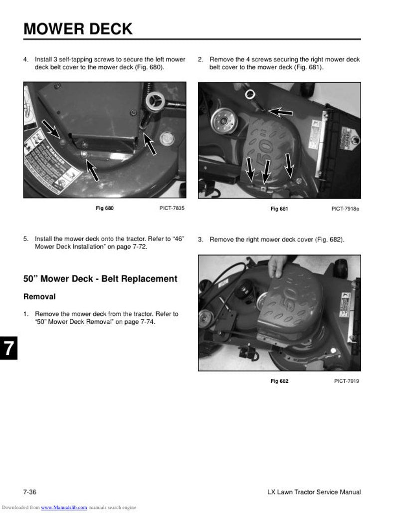 Toro LX 420 Lawn Tractor Service Manual service manual preview page 9