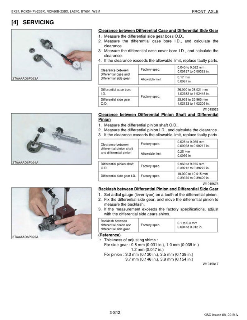 Kubota BX24 Tractor Service Manual service manual preview page 6