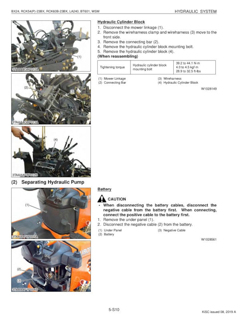 Kubota BX24 Tractor Service Manual service manual preview page 7