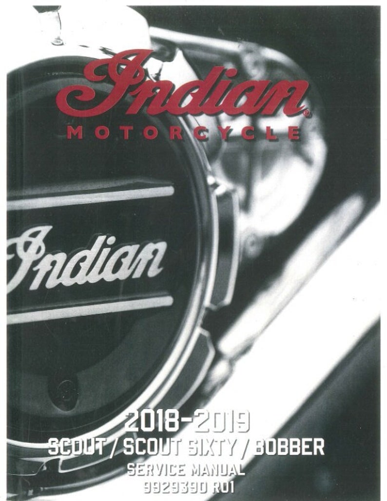 Indian Scout / Sixty / Bobber Service Manual service manual preview page 2
