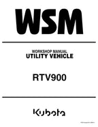 Kubota RTV 900 Utility Vehicle Service Manual service manual preview page 2