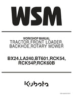 Kubota BX24 Tractor Service Manual service manual preview page 2