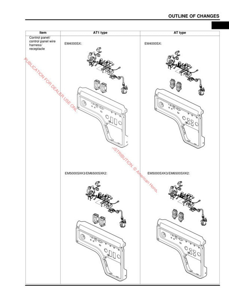 Honda EM4000 EM5000 EM6500 Service Manual service manual preview page 3