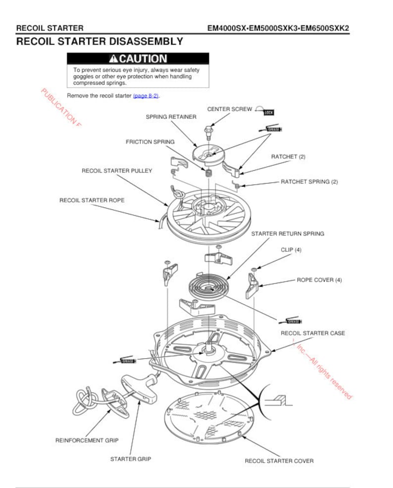 Honda EM4000 EM5000 EM6500 Service Manual service manual preview page 7