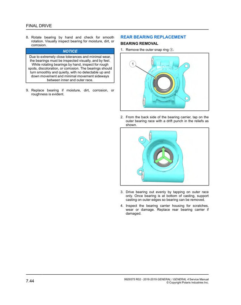 Polaris General 1000 Service Manual service manual preview page 4