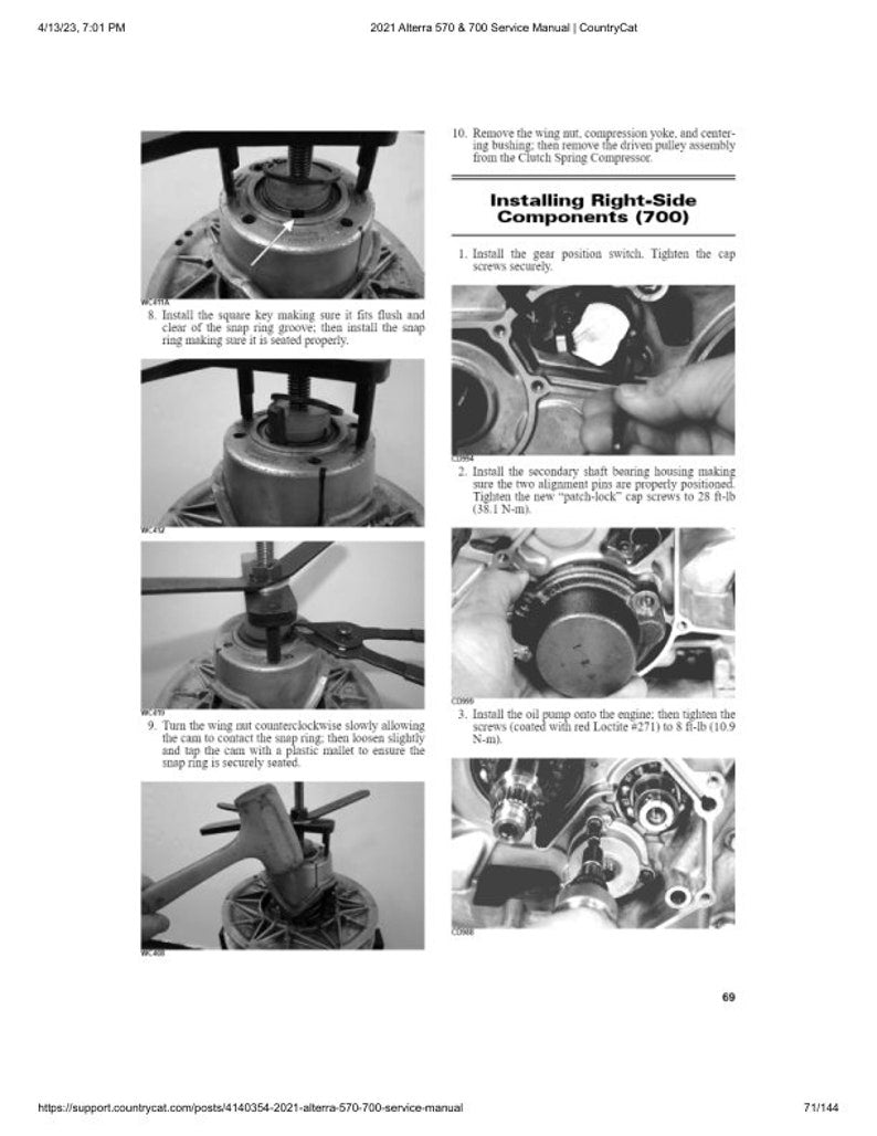 2021-2025 Arctic Cat Alterra 570 700 Service Manual service manual preview page 10