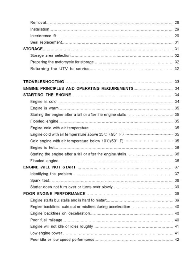 HiSun HS700 HS600 HS500 Service Manual service manual preview page 5