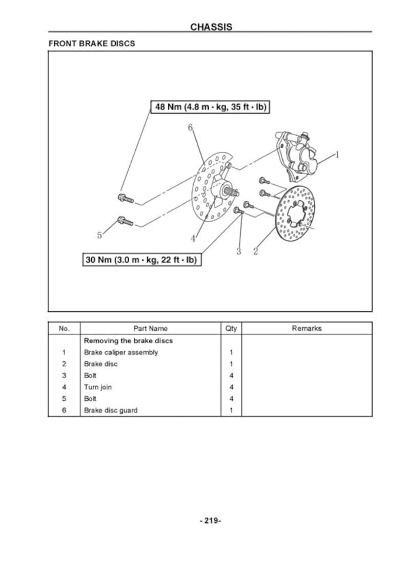 HiSun HS700 HS600 HS500 Service Manual service manual preview page 7