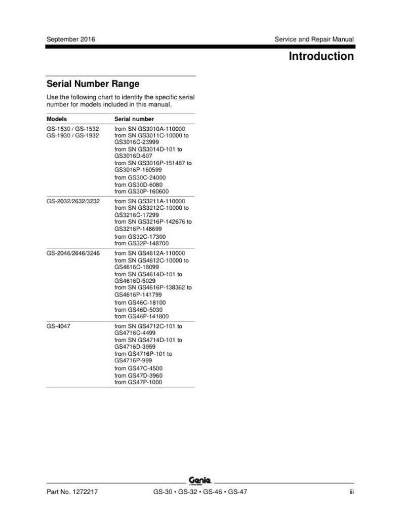 Genie Scissor Lift Service Repair Manual service manual preview page 3