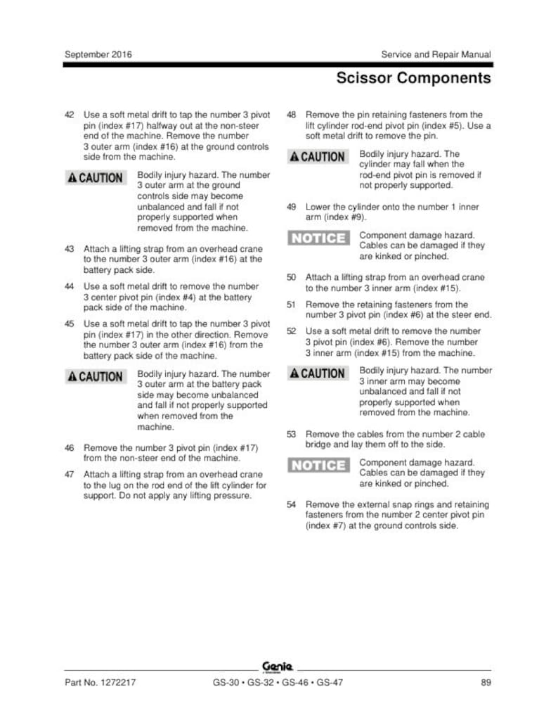 Genie Scissor Lift Service Repair Manual service manual preview page 9