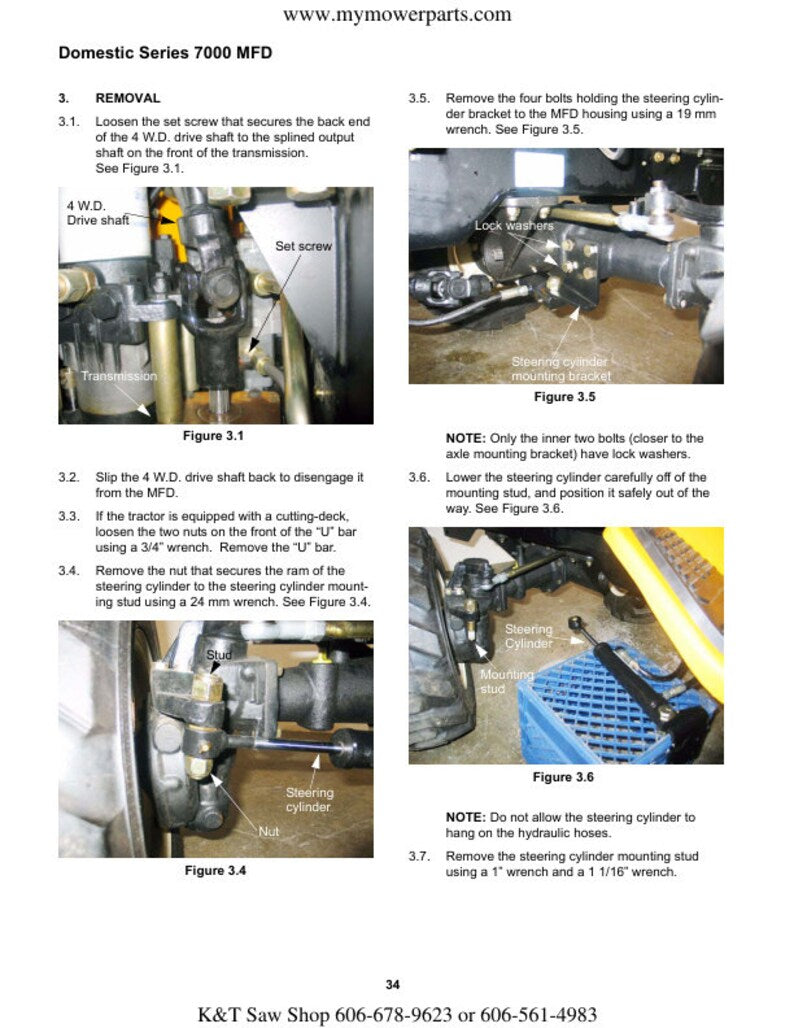 Cub Cadet Domestic 7000 Tractor Service Manual service manual preview page 9