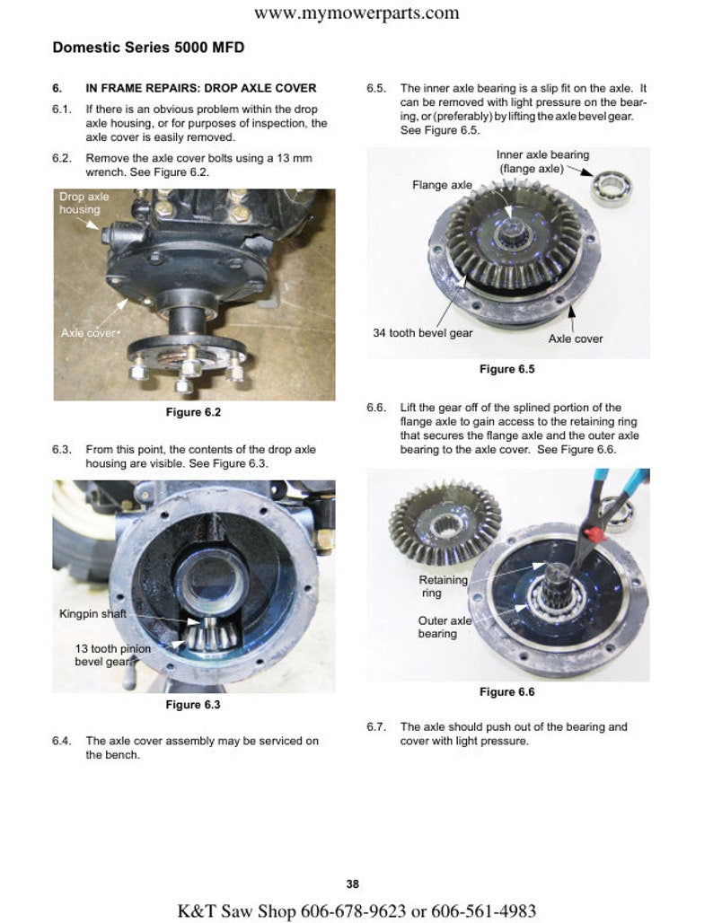 Cub Cadet Domestic 5000 Tractor Service Manual service manual preview page 8