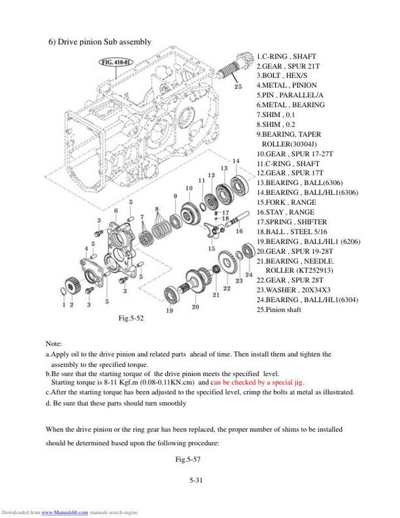 TYM T 233 273 Tractor Service Repair Manual service manual preview page 6