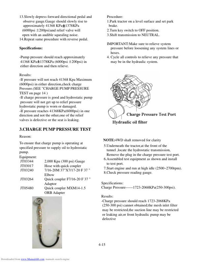 TYM T303 T353 HST Compact Tractor Service Manual service manual preview page 6