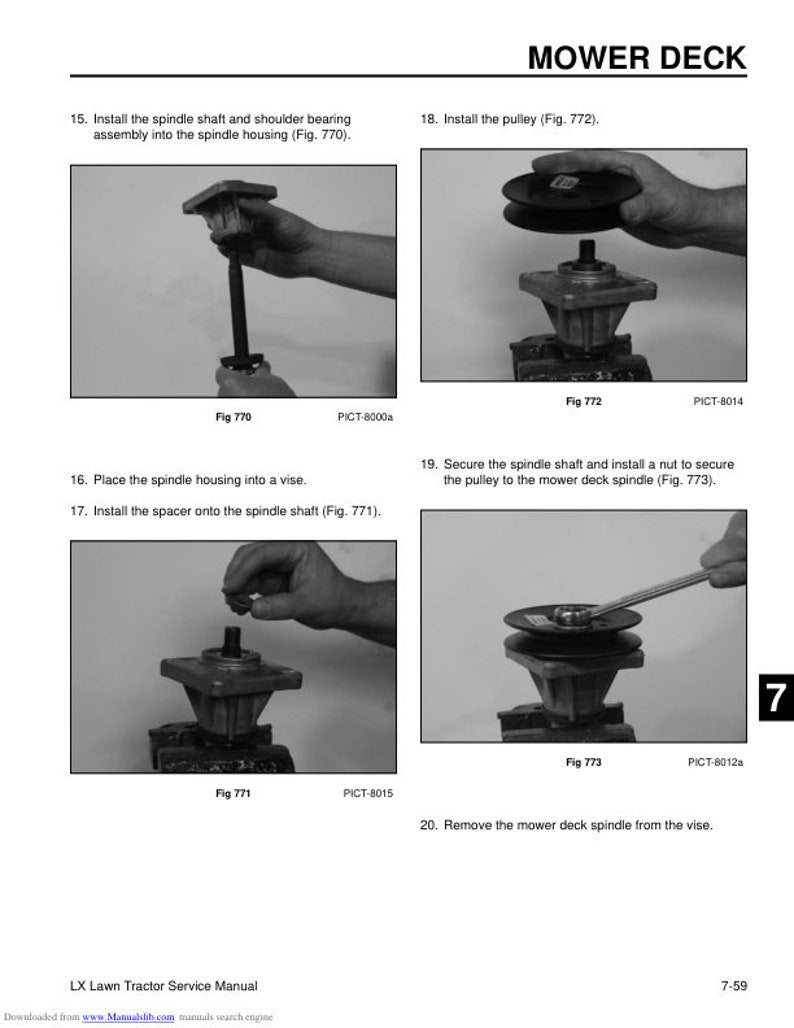 Toro LX 420 Lawn Tractor Service Manual service manual preview page 10