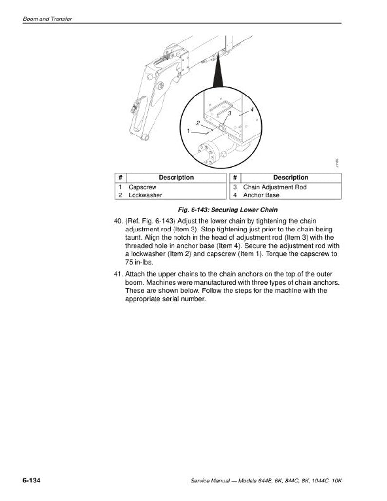 JLG Lull 644B 844C 1044C Telehandler Service Manual service manual preview page 7