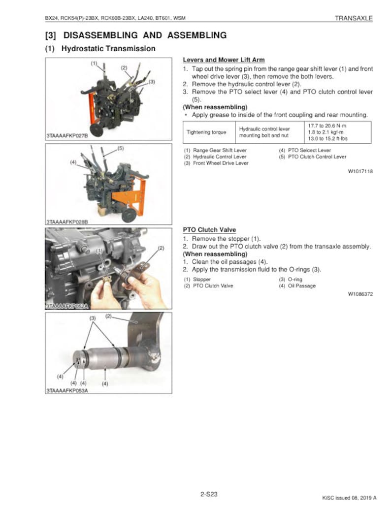 Kubota BX24 Tractor Service Manual service manual preview page 3