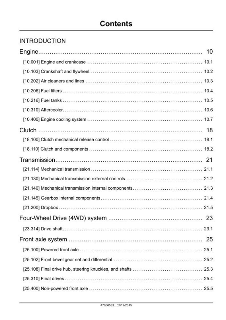 New Holland Workmaster 50 60 70 Tractor Service Manual service manual preview page 5