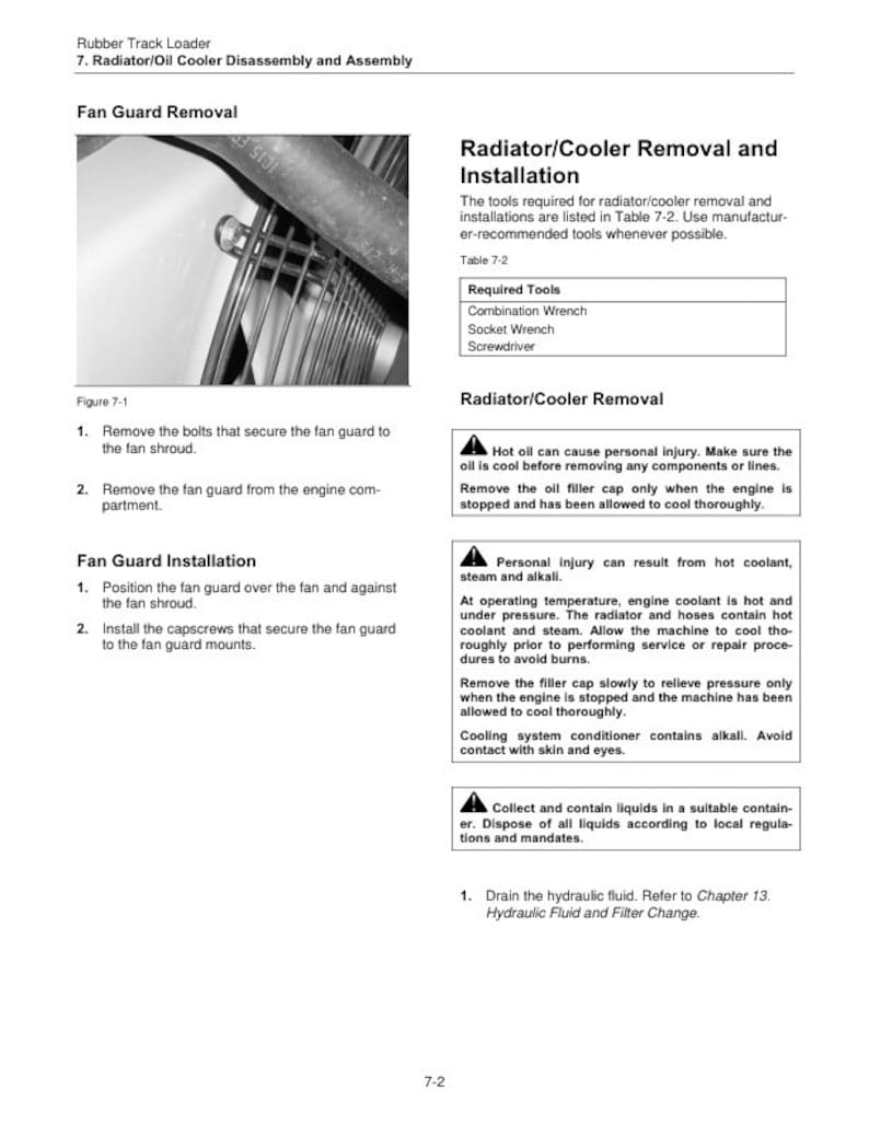 Terex PT 50 60 Rubber Track Loader Service Manual service manual preview page 8