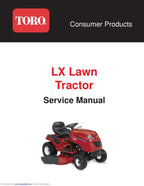 Toro LX 420 Lawn Tractor Service Manual service manual preview page 2