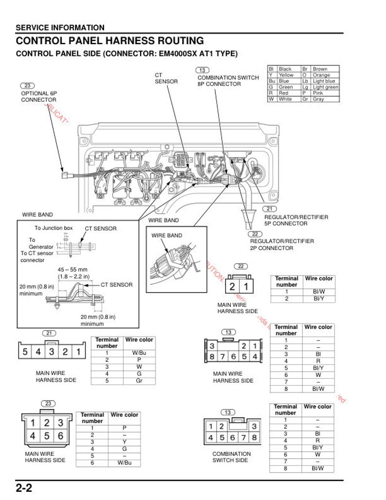 Honda EM4000 EM5000 EM6500 Service Manual service manual preview page 5