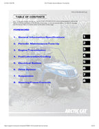 Arctic Cat Prowler HDX Service Manual service manual preview page 2