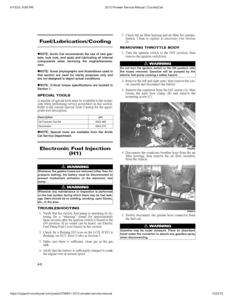 Arctic Cat Prowler HDX Service Manual service manual preview page 7