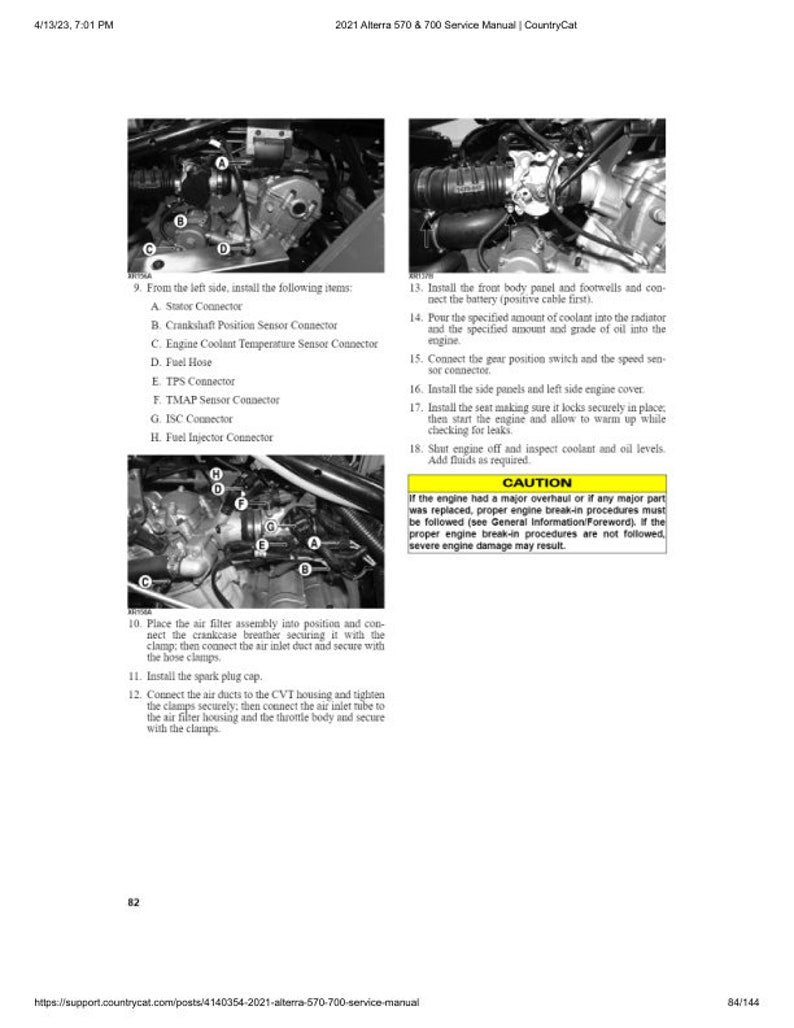 2021-2025 Arctic Cat Alterra 570 700 Service Manual service manual preview page 7