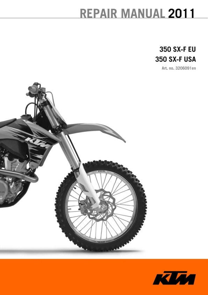 KTM SXF 350 Service Manual service manual preview page 2