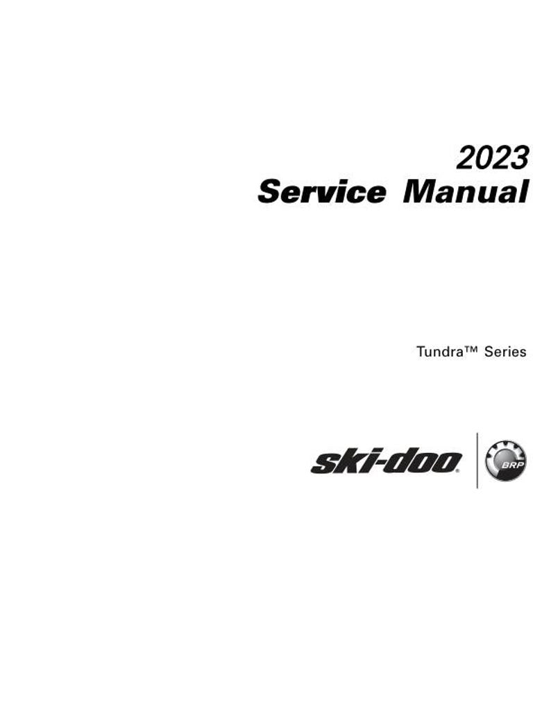 2023 Skidoo Tundra 600 900 Service Manual service manual preview page 2