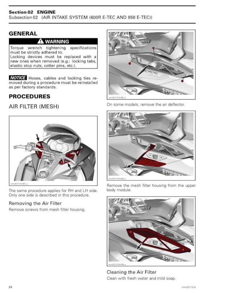 2023 Skidoo Summit Freeride 600 850 900 Service Manual service manual preview page 7
