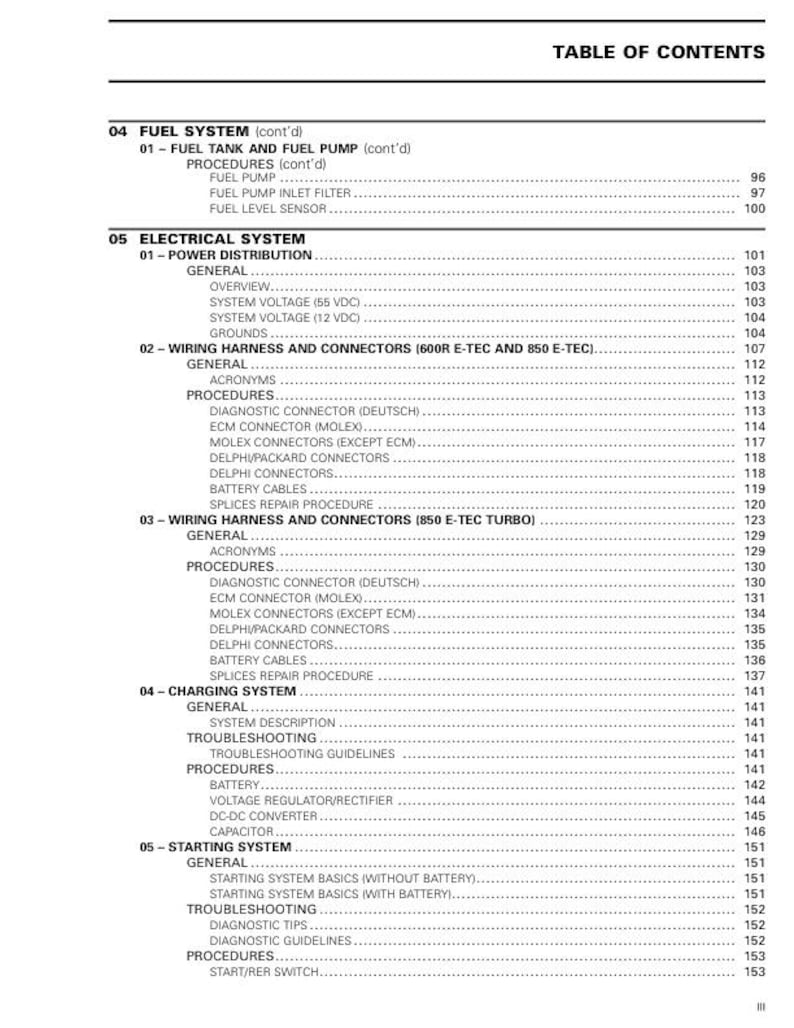 2023 Skidoo Summit Freeride 600 850 900 Service Manual service manual preview page 5