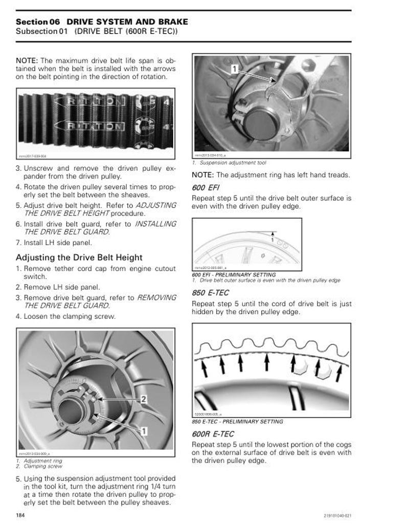 2023 Skidoo Summit Freeride 600 850 900 Service Manual service manual preview page 10