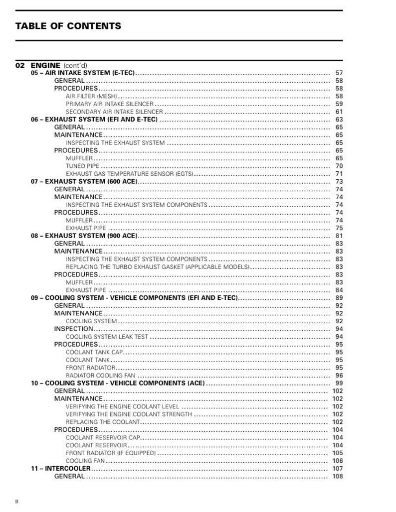 2023 Skidoo Renegade 600 850 900 Service Manual service manual preview page 4