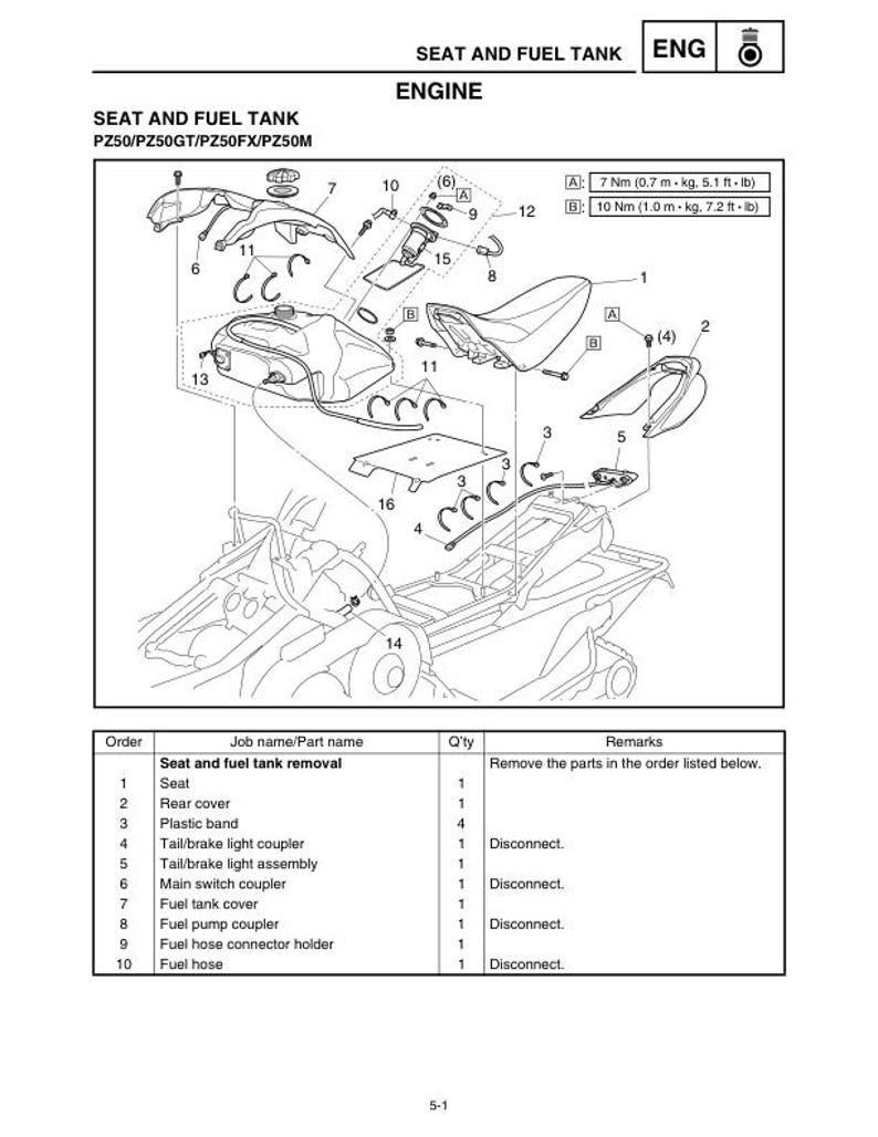 Yamaha Phazer Service Manual service manual preview page 6