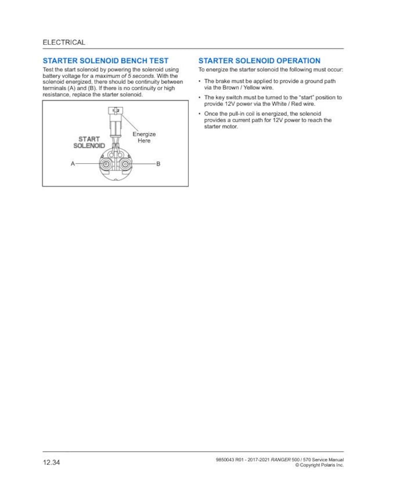 2017-2021 Polaris Ranger 500 570 Service Manual service manual preview page 9