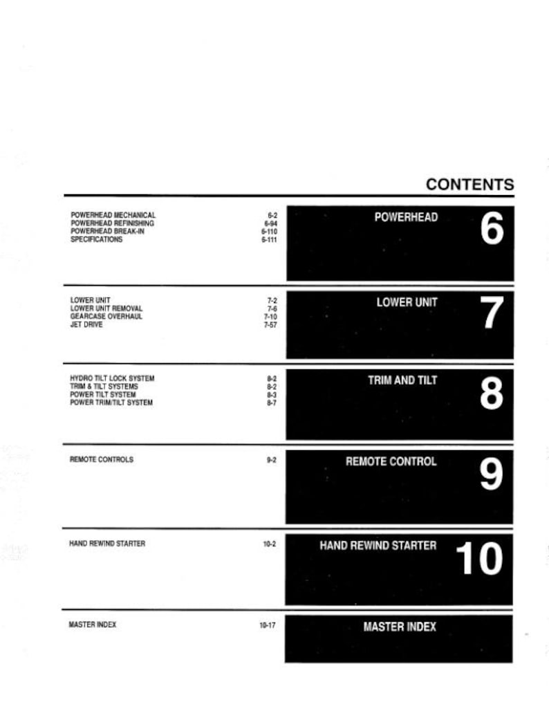 Yamaha 2 - 250 HP Service Manual service manual preview page 3