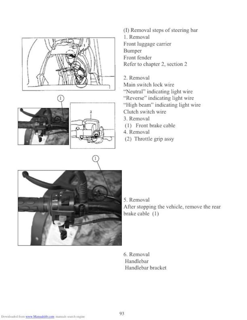 Baja 250 Service Manual service manual preview page 3