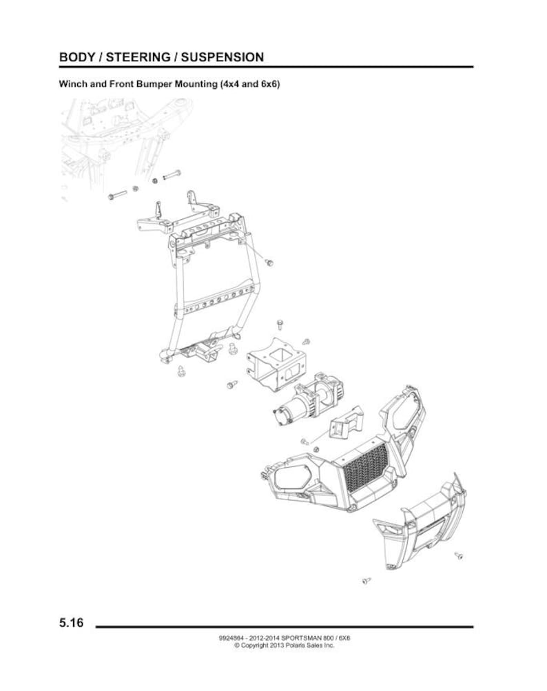Polaris Sportsman 800 EFI Service Manual service manual preview page 5
